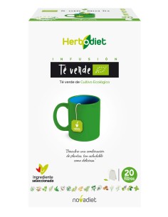 Herbodiet Té Verde Eco Envase De 20 Bolsitas Filtro De...