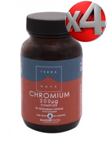 Pack 4 uds Cromo 200Mcg. Complex 50Vcap.