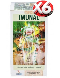 Pack de 6 uds Imunal 100 Cáps de Lusodiete