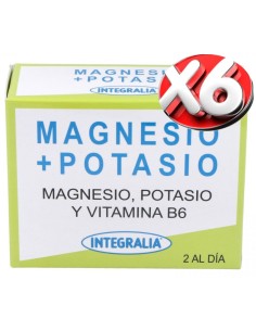 Pack 6 uds Magnesio + Potasio 60 Capsulas De Integralia
