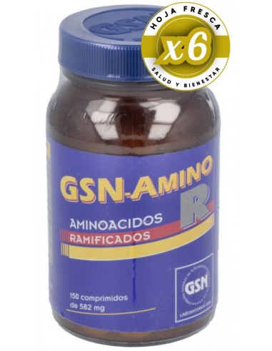 Pack 6 uds Aminoacidos Ramificados 500Mg. 150Comp.** de Gsn
