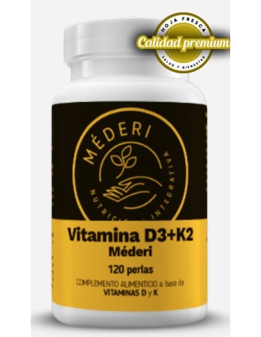 Vitamina D3 + K2 120 Perlas de Mederi Nutricion...