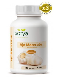 Pack 3 uds Ajo Macerado 700 Mg 110 Perlas de Sotya