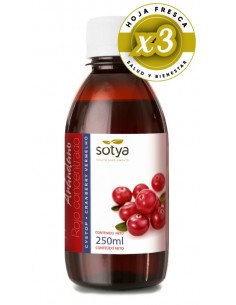 Pack 3 uds Arandano Rojo Concentrado 250 Ml de Sotya