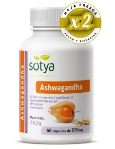 Pack 3 uds Ashwagandha 60 Caps de Sotya