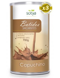 Pack 3 uds Batido Saciante Capuchino 700 G de Sotya