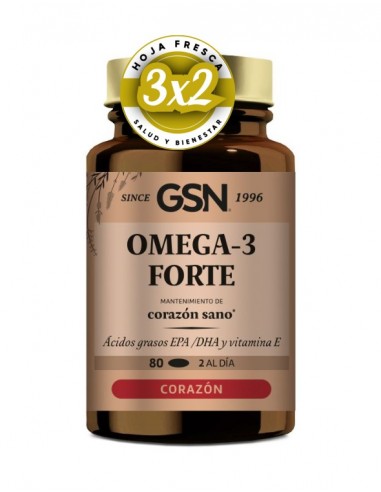 Pack 3x2 Omega 3 Forte 80 Perlas de Gsn