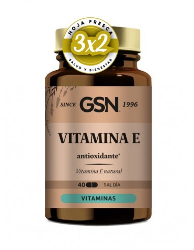 Pack 3x2 Vitamina E Natural 40Perlas de Gsn