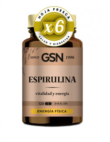 Pack 6 uds Espirulina 120 Comprimidos de Gsn