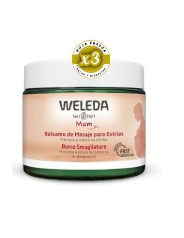 Pack de 3 uds Balsamo De Masaje Para EstriAs 150 Ml de Weleda