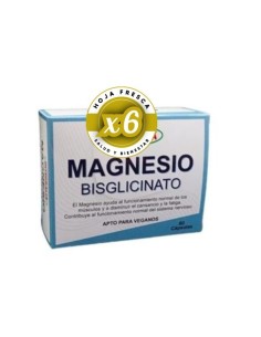 Pack 6 uds Magnesio Bisglicinato 60 Cap De Integralia