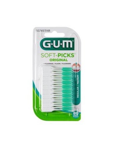 Cepillo Interdental Soft Picks Regular 80Un Verde De Gum