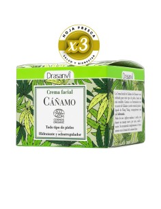 Pack 3 uds Crema Facial Cañamo Cosm Org 50Ml Drasanvi