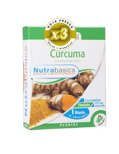 Pack 3 uds Curcuma 24 Capsulas Nutrabasicos Drasanvi