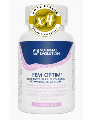 Pack de 4 uds Fem Optim 60 Comp De Nutrinat Evolution