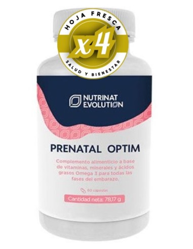 Pack de 4 uds Prenatal Optim 60 Caps De Nutrinat Evolution