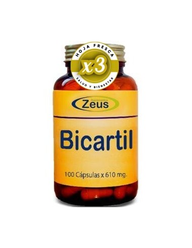 Pack 3 uds Bicartil 500Mg. 100 Capsulas de Zeus