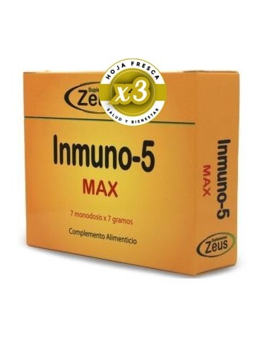 Pack 3 uds Inmuno-5 Max 7 Sobres de Zeus