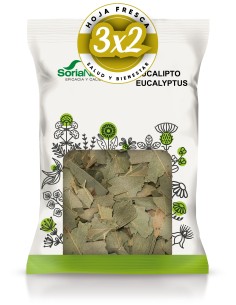Pack 3x2 Eucalipto Hojas Bolsa 70 Gramos De Soria Natural
