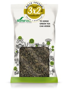 Pack 3x2 Te Verde Bolsa 70 Gramos De Soria Natural