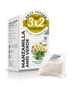 Pack 3x2 Manzanilla Con Anis Infusion 20 Sobres  De Soria...